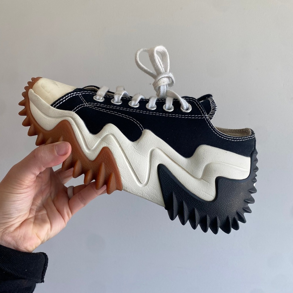 Converse Run Star Motion Foundational Shoes Sneakers Black/White women's 6.5